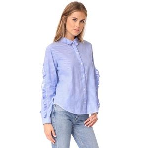 NWT Rails Lizzi Button Down in Bellflower Stripe
